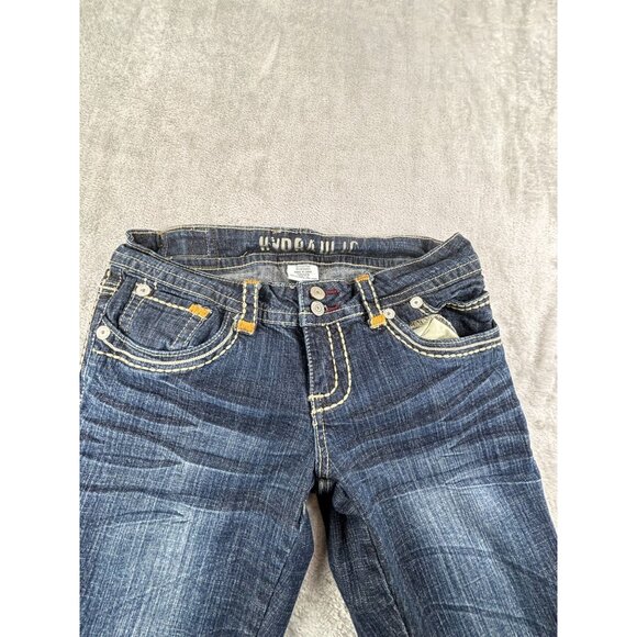 Hydraulic Medium Wash Bootcut Jeans Womens Size 7/8 Y2K Grunge - Picture 6 of 11